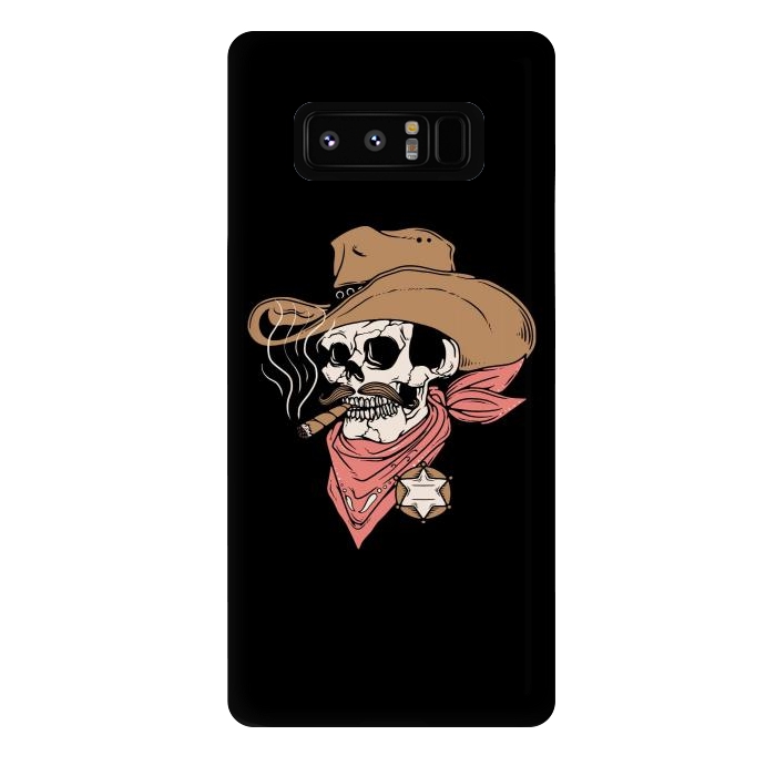 Galaxy Note 8 StrongFit Skull Sheriff by Afif Quilimo
