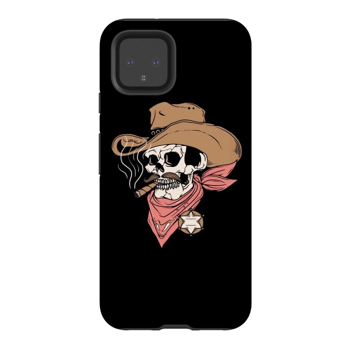 Pixel 4 StrongFit Skull Sheriff by Afif Quilimo