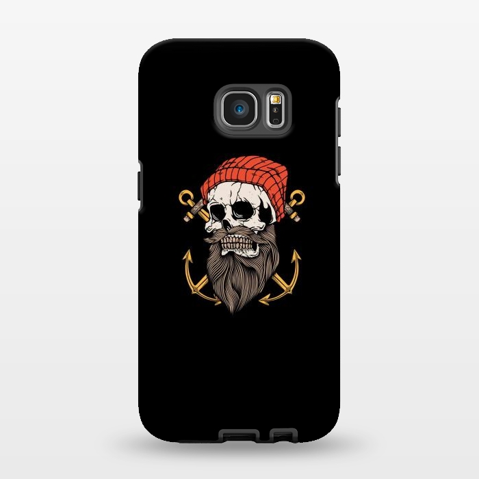 Galaxy S7 EDGE StrongFit Skull Anchor 1 by Afif Quilimo