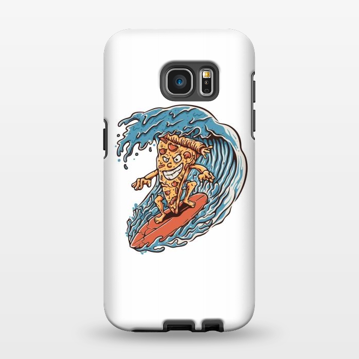 Galaxy S7 EDGE StrongFit Pizza Surfer by Afif Quilimo