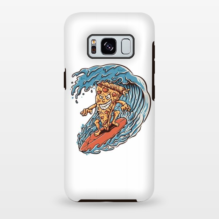 Galaxy S8 plus StrongFit Pizza Surfer by Afif Quilimo