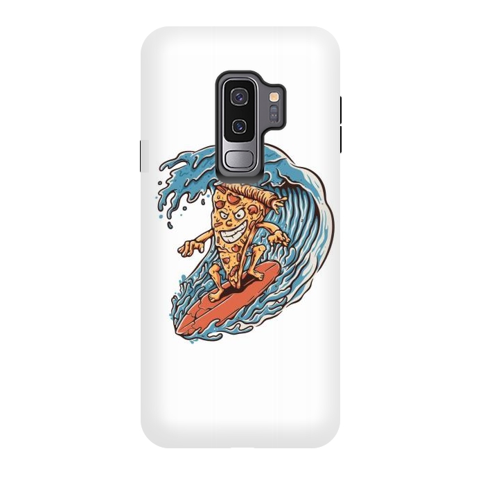 Galaxy S9 plus StrongFit Pizza Surfer by Afif Quilimo