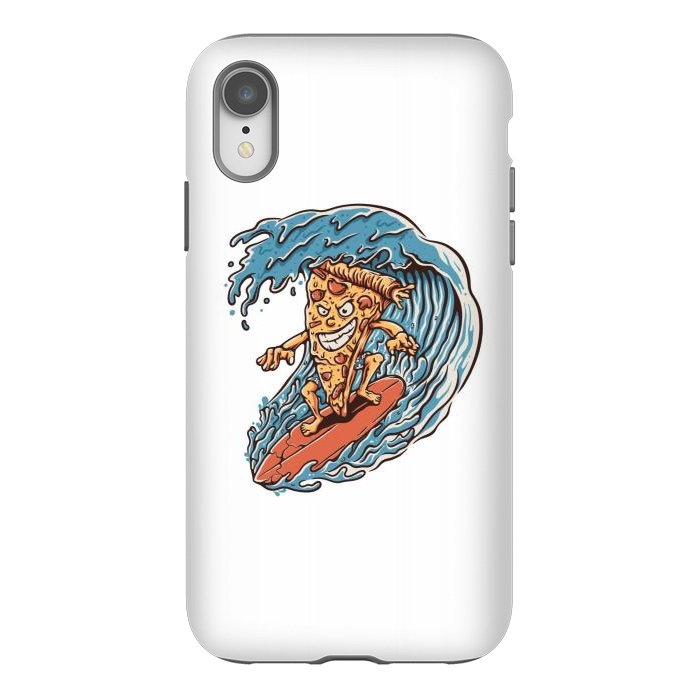 iPhone Xr StrongFit Pizza Surfer by Afif Quilimo