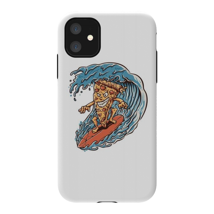 iPhone 11 StrongFit Pizza Surfer by Afif Quilimo
