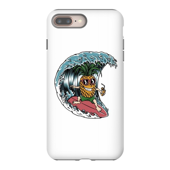 iPhone 7 plus StrongFit Pineapple Surfer by Afif Quilimo