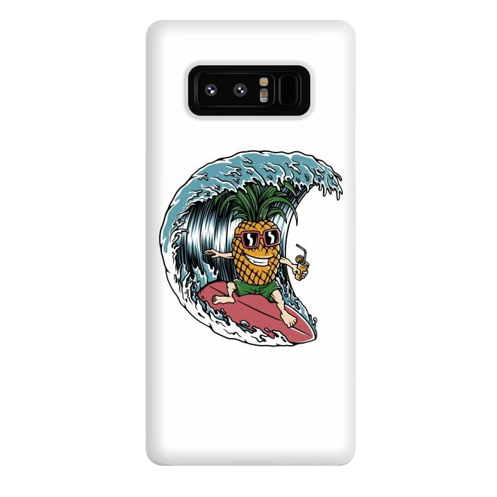Galaxy Note 8 StrongFit Pineapple Surfer by Afif Quilimo