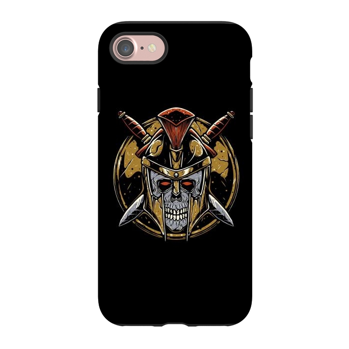 iPhone 7 StrongFit Skull Spartan 1 by Afif Quilimo