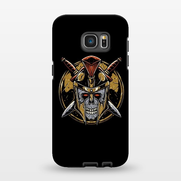 Galaxy S7 EDGE StrongFit Skull Spartan 1 by Afif Quilimo