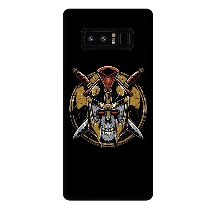 Galaxy Note 8 StrongFit Skull Spartan 1 by Afif Quilimo