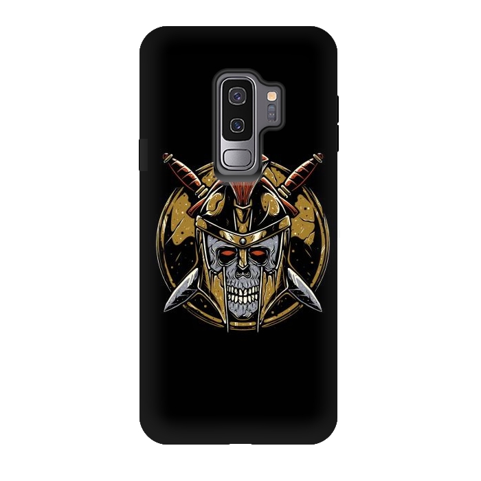 Galaxy S9 plus StrongFit Skull Spartan 1 by Afif Quilimo