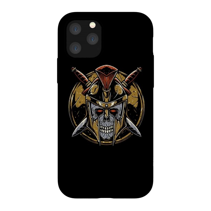 iPhone 11 Pro StrongFit Skull Spartan 1 by Afif Quilimo