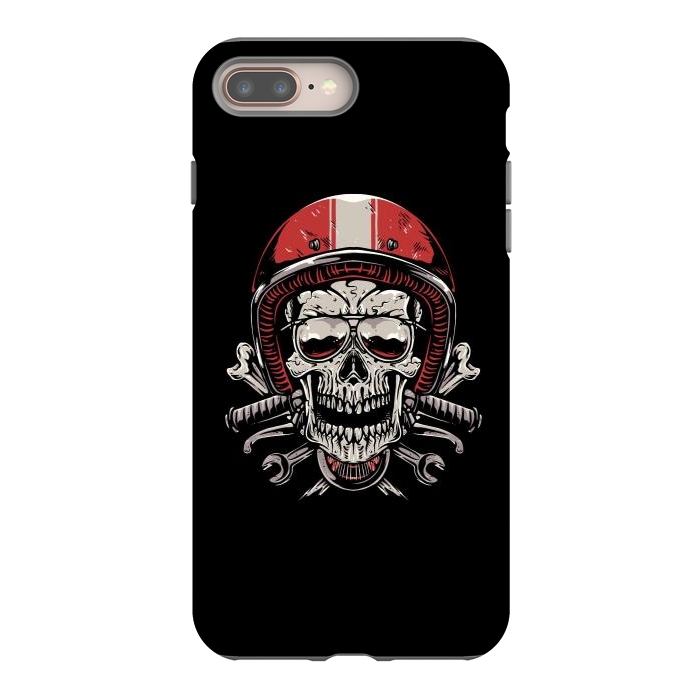 iPhone 7 plus StrongFit Skull Biker 4 by Afif Quilimo