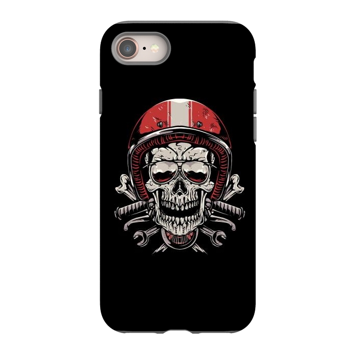iPhone 8 StrongFit Skull Biker 4 by Afif Quilimo
