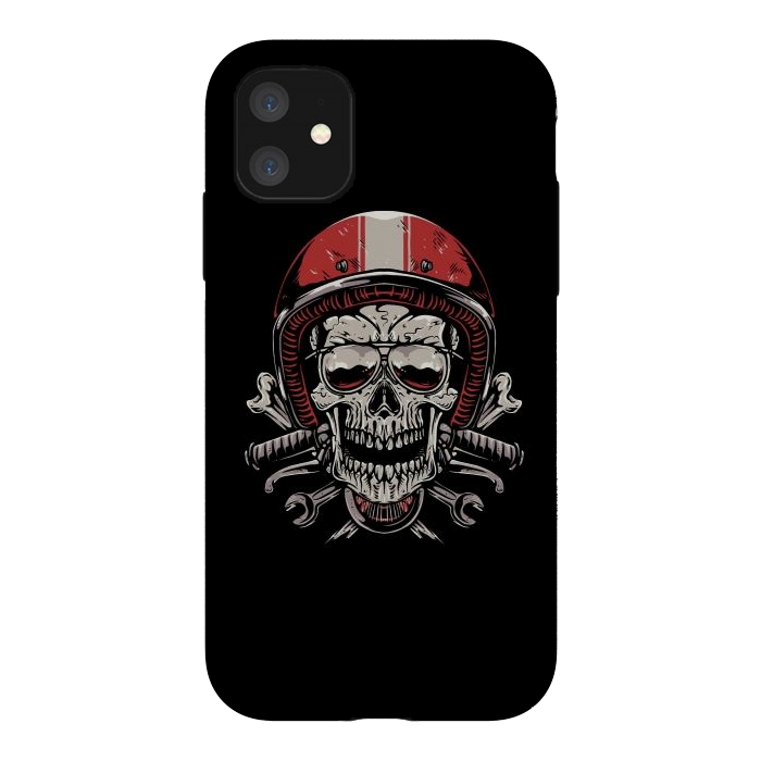 iPhone 11 StrongFit Skull Biker 4 by Afif Quilimo