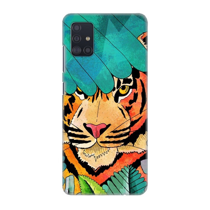 Galaxy A51 SlimFit Jungle tiger hunter por Steve Wade (Swade)