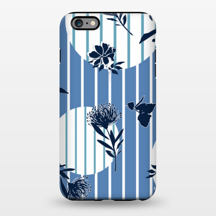 iPhone 6/6s plus StrongFit STRIPES TROPICAL BLUE PATTERN by MALLIKA