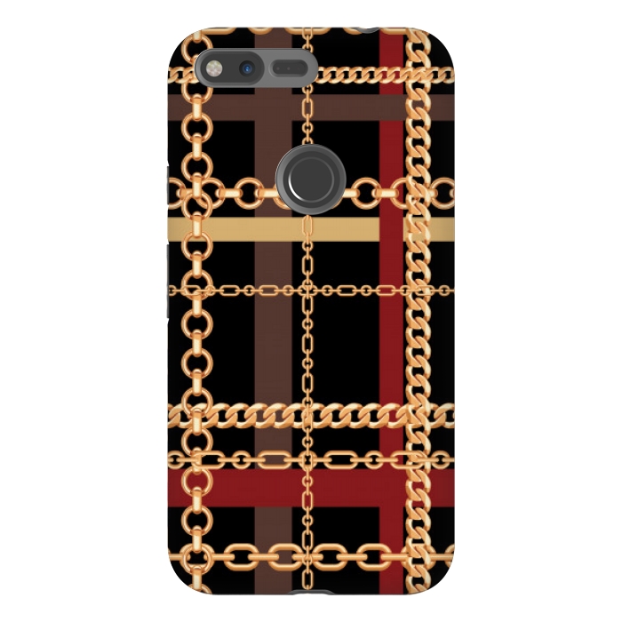 Pixel XL StrongFit Golden chains red black by MALLIKA