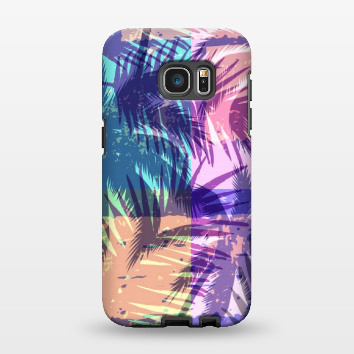 Galaxy S7 EDGE StrongFit mosaic tropical pattern by MALLIKA