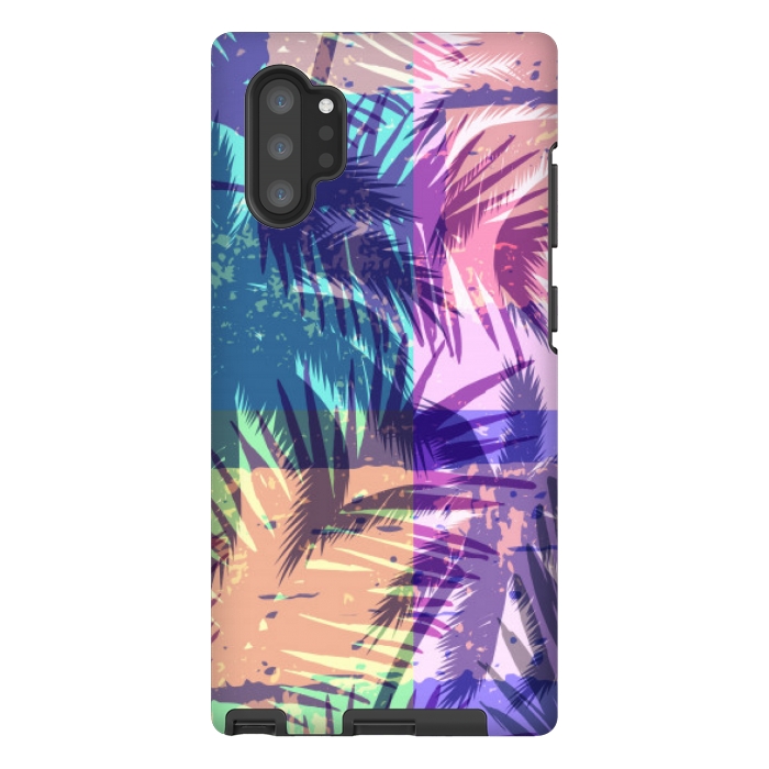 Galaxy Note 10 plus StrongFit mosaic tropical pattern by MALLIKA