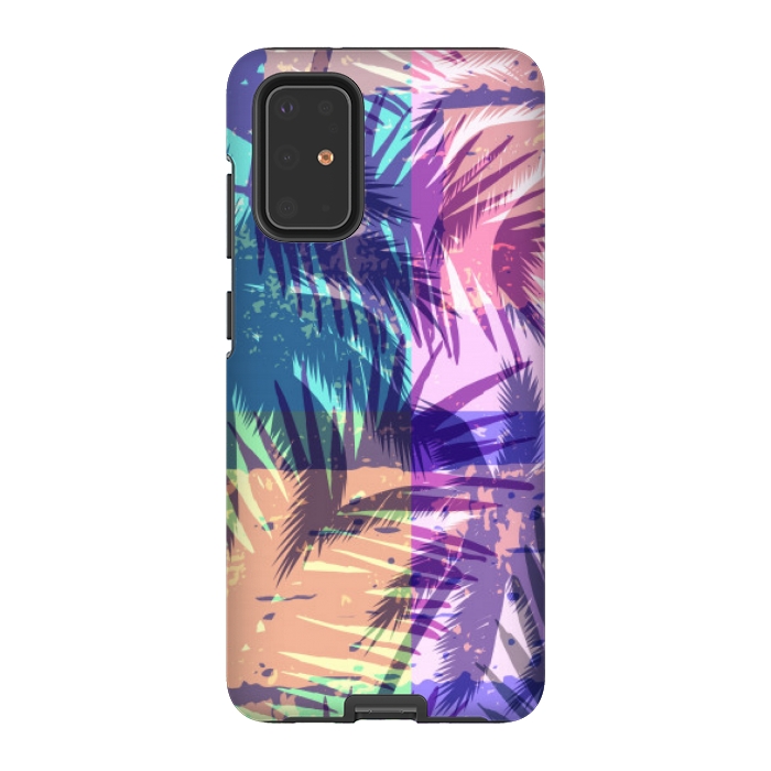 Galaxy S20 Plus StrongFit mosaic tropical pattern by MALLIKA