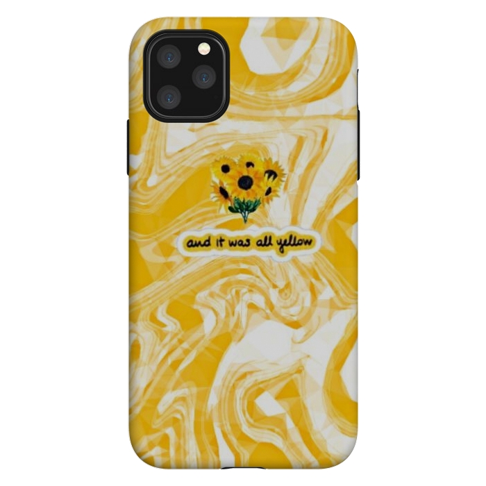 iPhone 11 Pro Max StrongFit Yellow marble by CAS