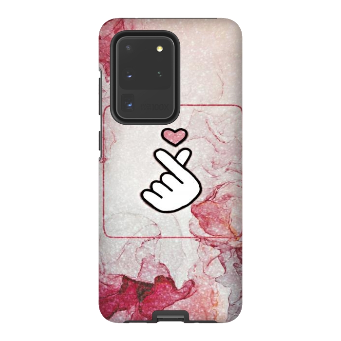 Galaxy S20 Ultra StrongFit Finger heart by CAS