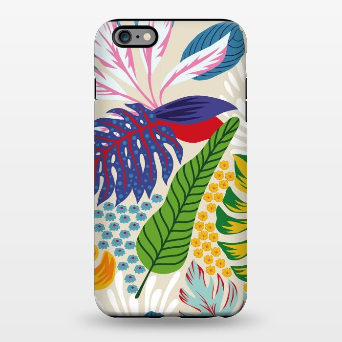 iPhone 6/6s plus StrongFit Abstract Color Tropical Leaves by ArtsCase