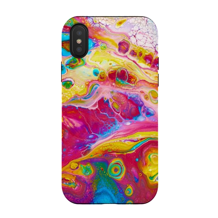 iPhone Xs / X StrongFit Abstract Colorful Background by ArtsCase
