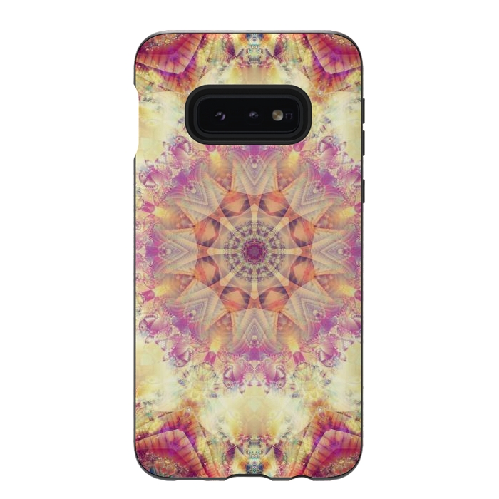 Galaxy S10e StrongFit Abstract Decorative Multicolored Texture by ArtsCase