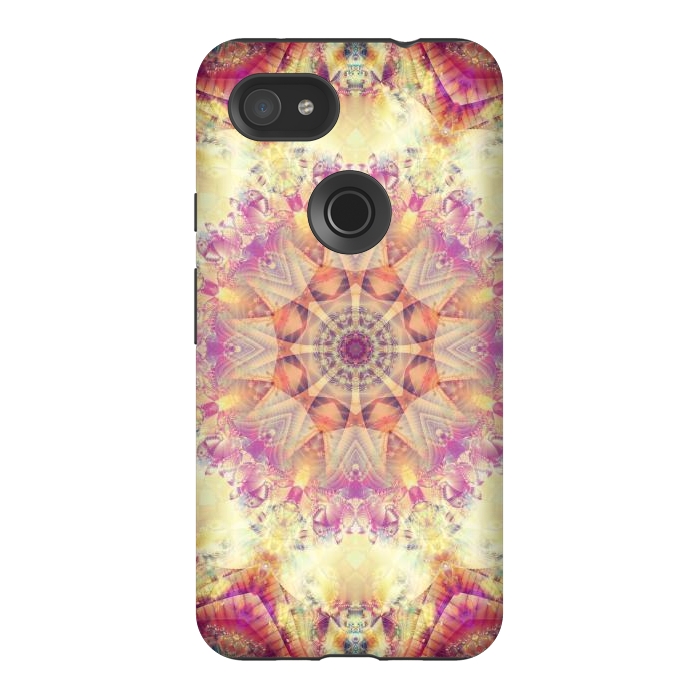 Pixel 3AXL StrongFit Abstract Decorative Multicolored Texture by ArtsCase