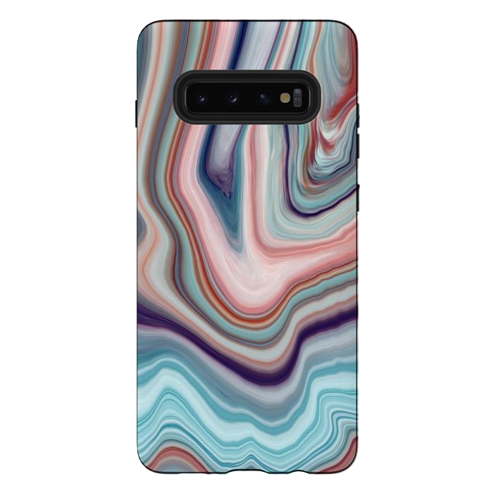 Galaxy S10 plus StrongFit Abstract Marble Design VI by ArtsCase