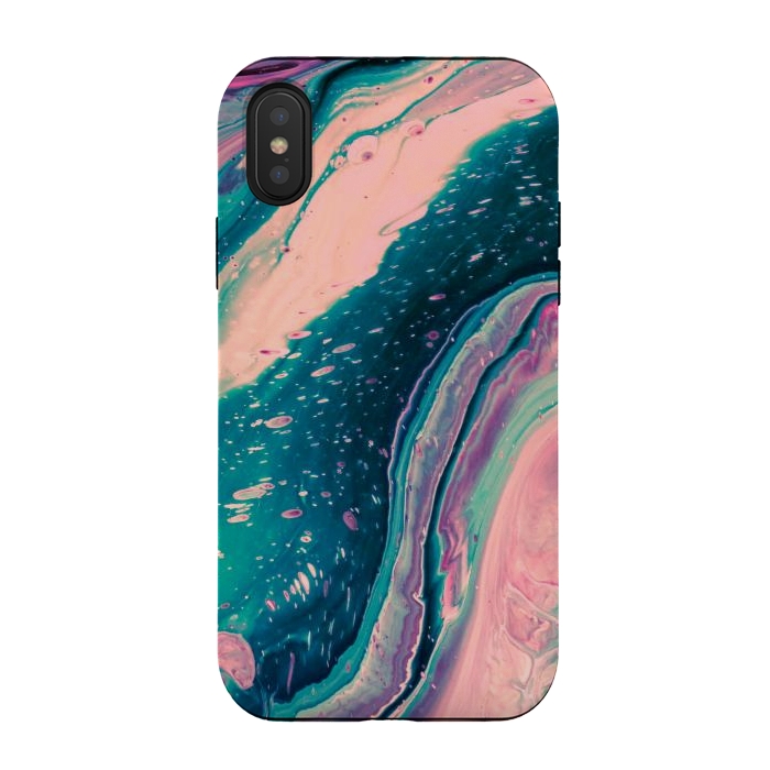 iPhone Xs / X StrongFit Abstract Colorful Painting by ArtsCase