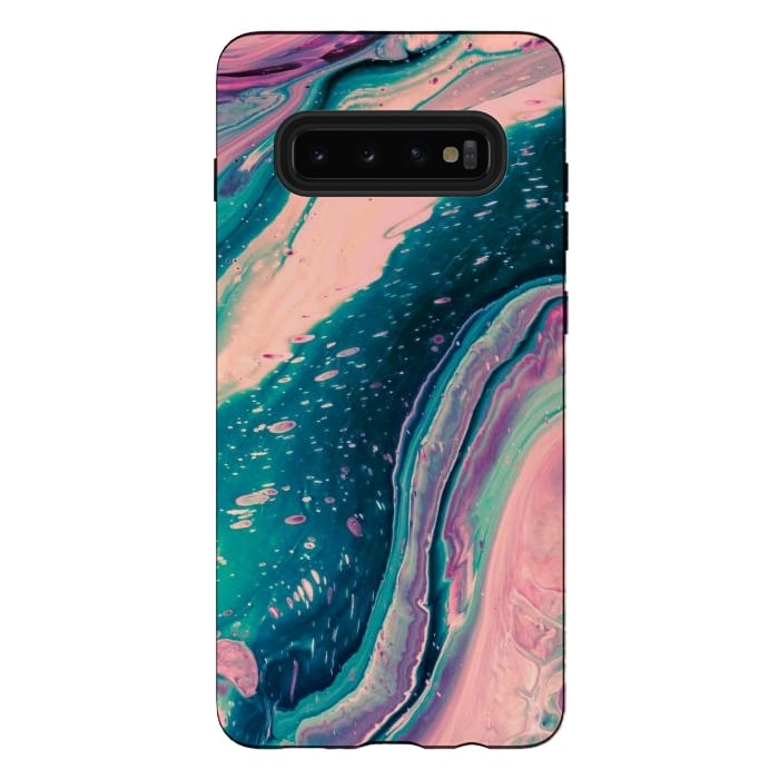 Galaxy S10 plus StrongFit Abstract Colorful Painting by ArtsCase