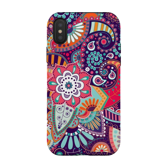 iPhone Xs / X StrongFit Pretty Flowers Pattern I by ArtsCase