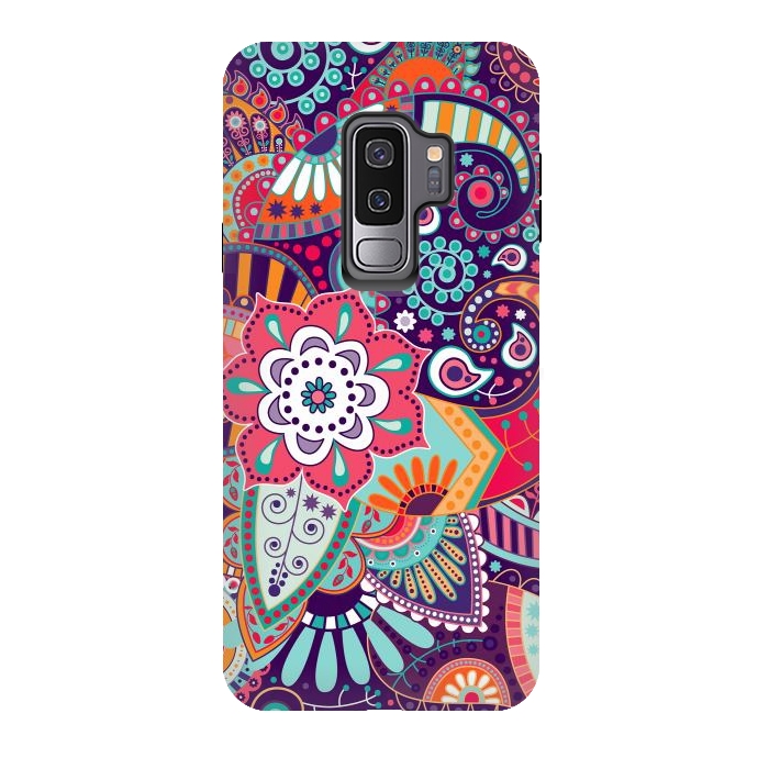 Galaxy S9 plus StrongFit Pretty Flowers Pattern I by ArtsCase
