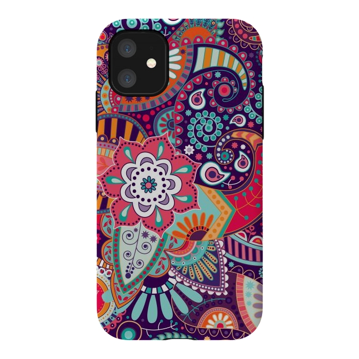 iPhone 11 StrongFit Pretty Flowers Pattern I by ArtsCase