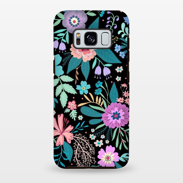 Galaxy S8 plus StrongFit Amazing Floral Pattern With Bright Colorful Flowers by ArtsCase