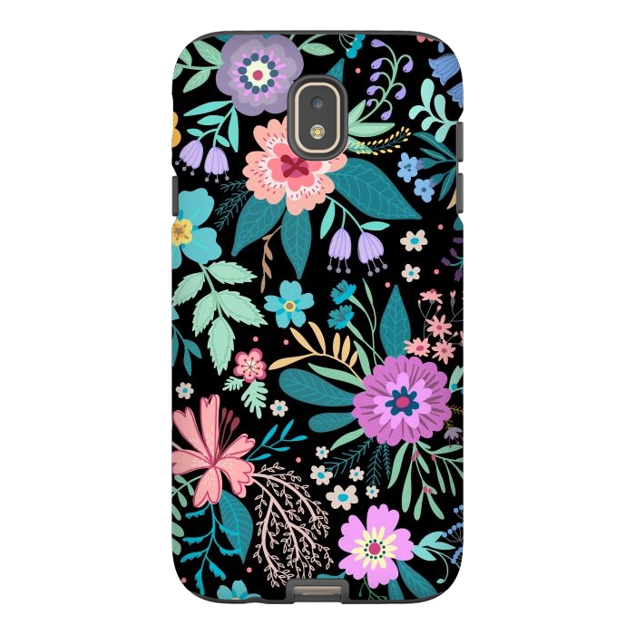 Galaxy J7 StrongFit Amazing Floral Pattern With Bright Colorful Flowers by ArtsCase