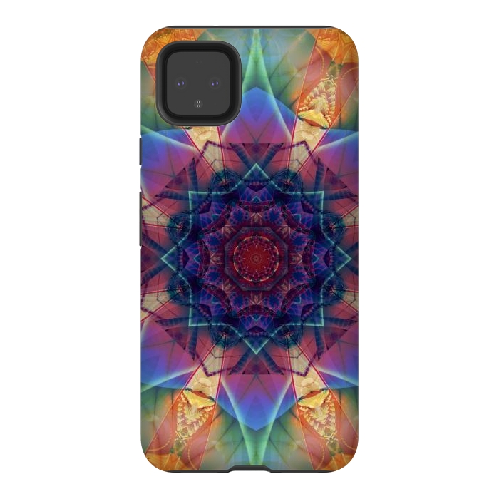 Pixel 4XL StrongFit Ancient Geometry With a Star Field by ArtsCase