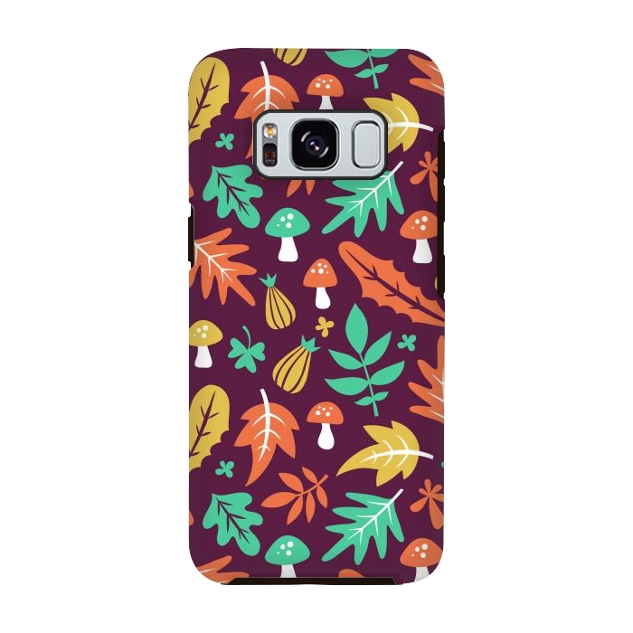 Galaxy S8 StrongFit Autum Floral Design by ArtsCase