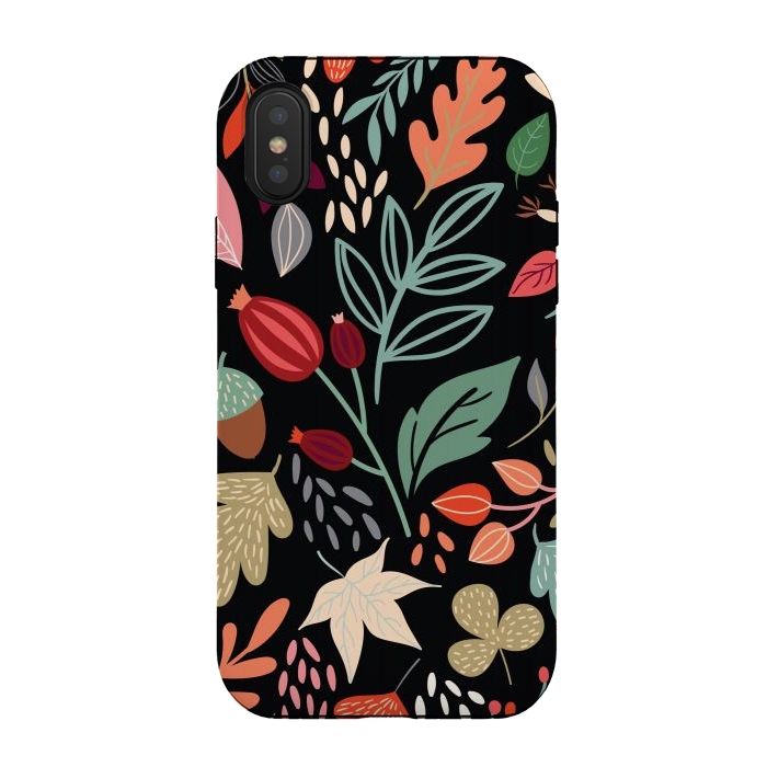 iPhone Xs / X StrongFit Autumn design Pattern V by ArtsCase