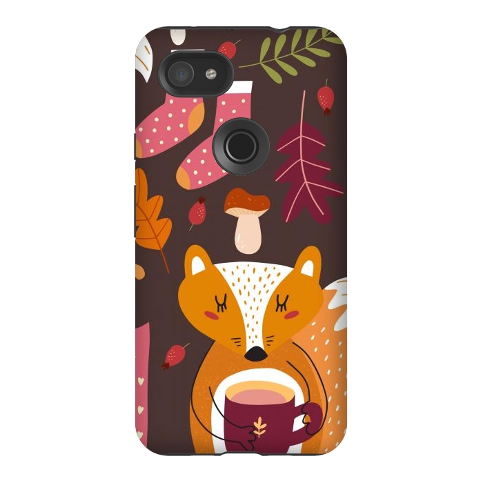 Pixel 3AXL StrongFit Autumn Forest by ArtsCase