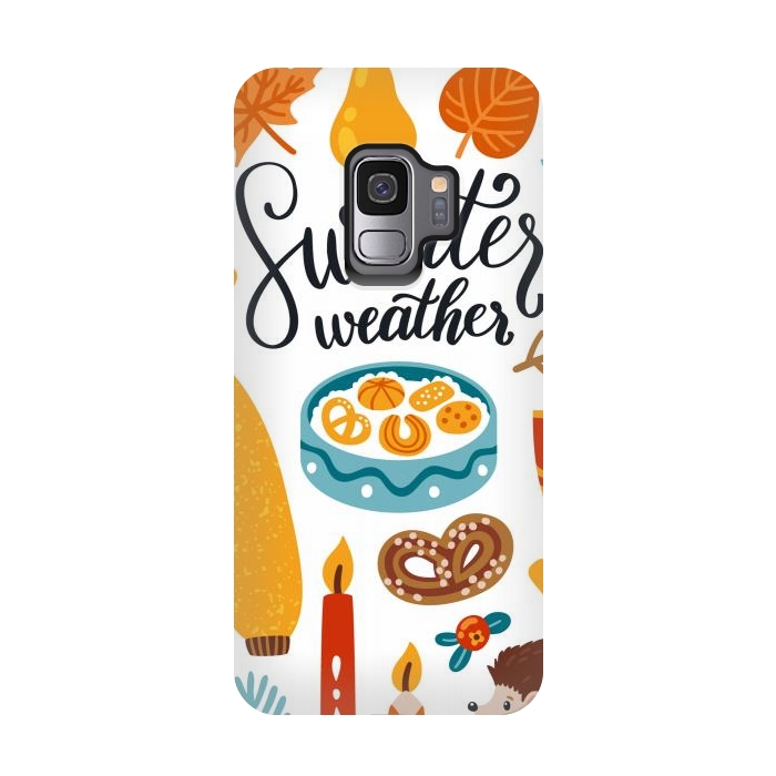 Galaxy S9 StrongFit Autumn Icons by ArtsCase
