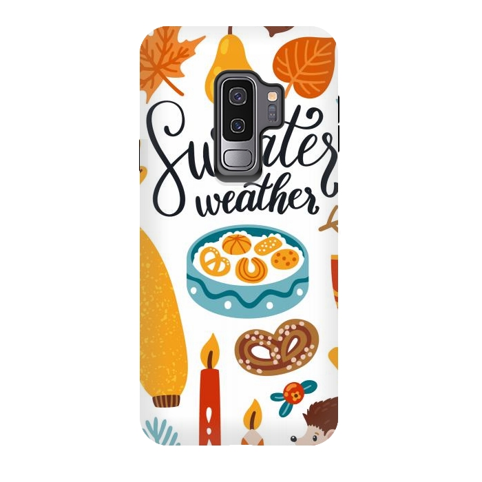 Galaxy S9 plus StrongFit Autumn Icons by ArtsCase