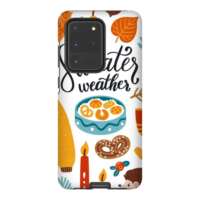 Galaxy S20 Ultra StrongFit Autumn Icons by ArtsCase