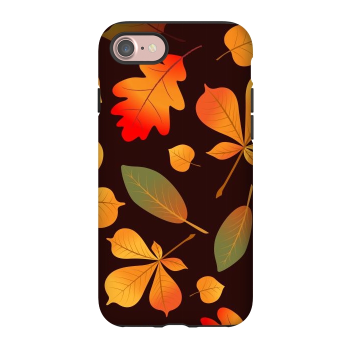 iPhone 7 StrongFit Autumn Leaf Pattern Design by ArtsCase
