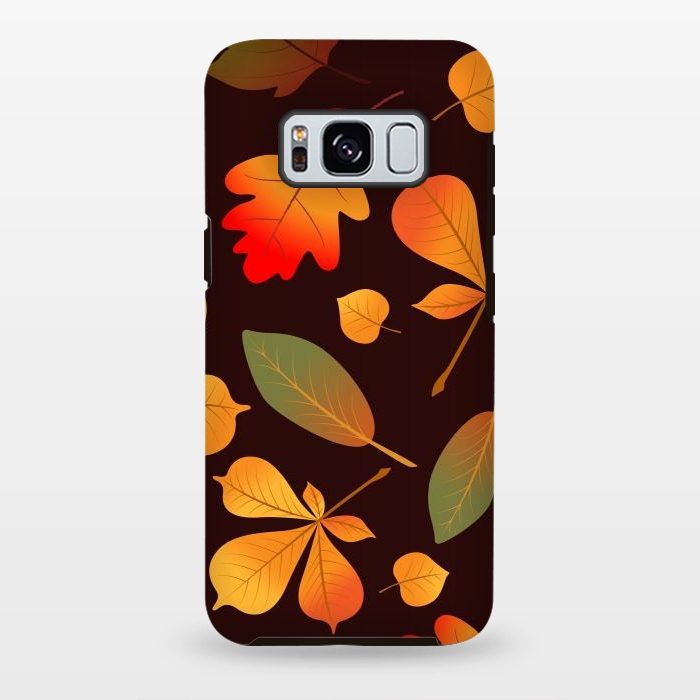 Galaxy S8 plus StrongFit Autumn Leaf Pattern Design by ArtsCase