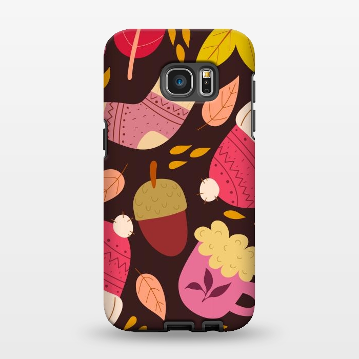 Galaxy S7 EDGE StrongFit Autumn Pattern Design III by ArtsCase