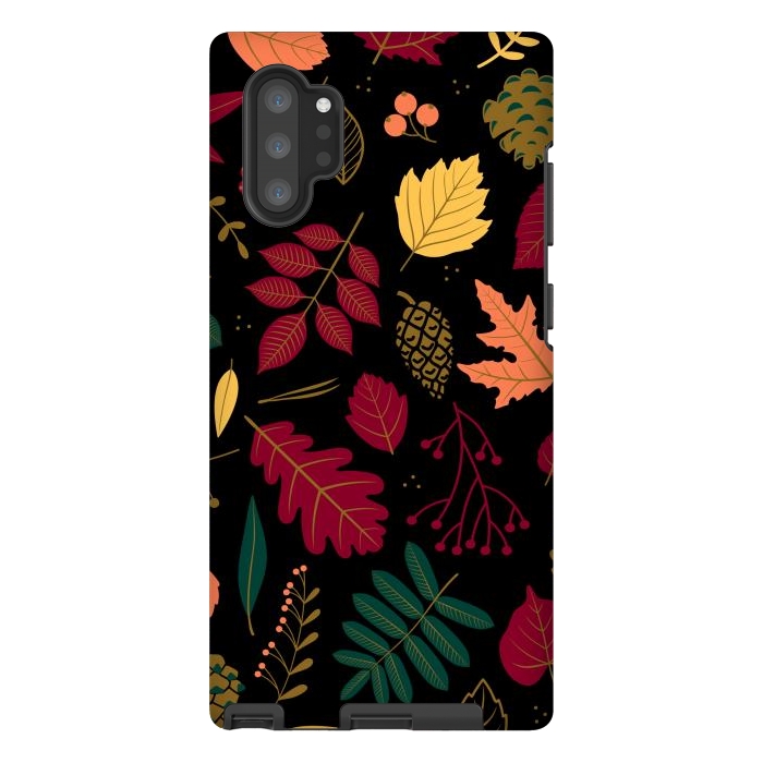 Galaxy Note 10 plus StrongFit Autumn Pattern With Leaves by ArtsCase