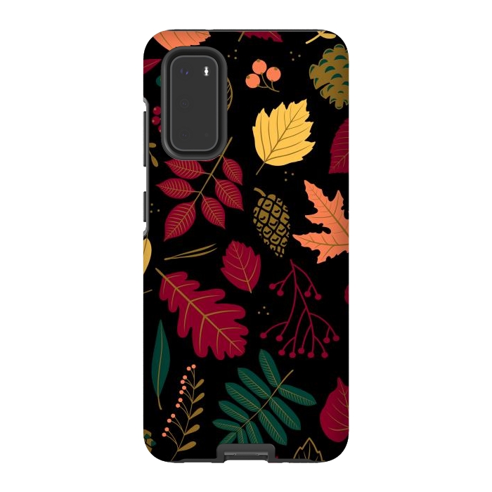 Galaxy S20 StrongFit Autumn Pattern With Leaves by ArtsCase